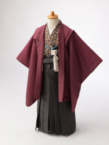 5歳男の子着物紫色