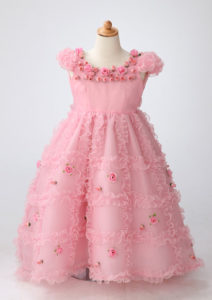 七五三3歳用ピンクのドレス