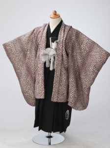 豹柄七五三5歳男の子着物