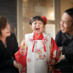 七五三3歳女の子家族写真