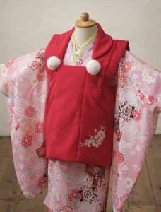 七五三3歳女の子着物被布