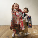 七五三3歳女の子弟と一緒に